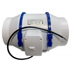 Канальный вентилятор Hon&Guan GF-150P из ABS-пластика со смешанным потоком с переключателем на корпусе