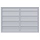 Решетка вентиляционная Era П6090Р, профиль ПВХ, серый 600х900