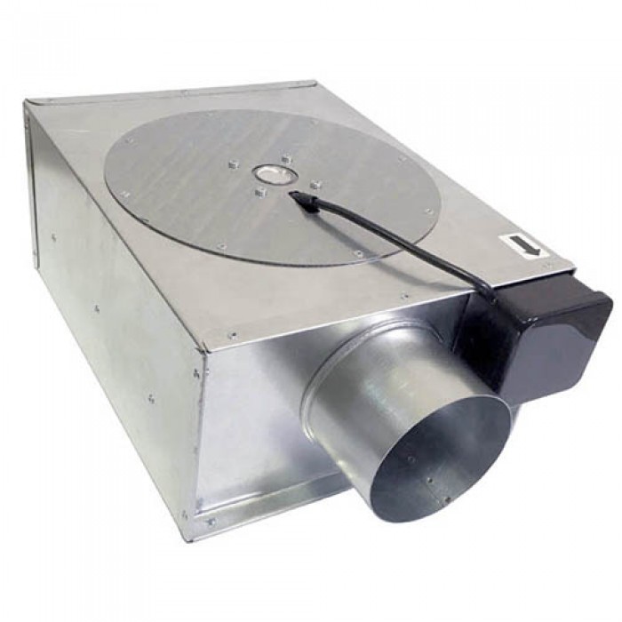 Вентилятор Ванвент ВКП-100К канальный в прямоугольном корпусе для круглых воздуховодов (280 m³/h)