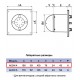 Вентилятор вытяжной DICITI AEON 4С MRH D100, обратный клапан, таймер, датчик света, датчик влажности