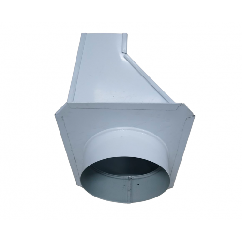 Соединитель прямой Vents 913 СМС 90х220/d150 симметричный металлический белый