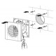Вентилятор вытяжной Zernberg Zircon 100 V с обратным клапаном