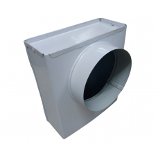 Соединительное колено Vents 922 СКМ 90х220 d150 металлический белый