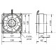 BA 14/2 +100 °C Высокотемпературный вентилятор BA 14/2 +100 °C Высокотемпературный вентилятор