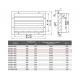 SA 500x250 Алюминиевая решетка для наружной установки SA 500x250 Алюминиевая решетка для наружной установки