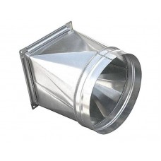 Переход 300х300/ф315 из оцинкованной стали