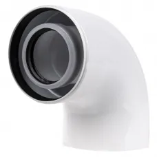Отвод коаксиальный Royal Thermo 60/100, 90 гр. M/F для конденсационных котлов