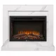 Портал Firelight Simple 25 белый мрамор