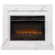 Портал Firelight Simple 25 белый мрамор