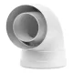 Отвод коаксиальный Royal Thermo 80/125, 90 гр. M/F для конденсационных котлов