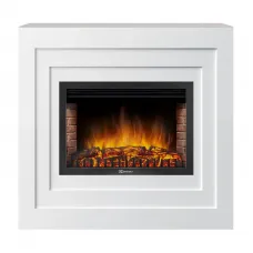 Каминокомплект:Очаг Electrolux EFP/P-2520LS с порталом Cubo 25 белый