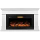 Каминокомплект: Очаг Royal Thermo Aurora RTFP/P-AR40LS, портал California 42/40/36, белый