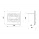 Decor 100C Ivory вентилятор накладной Decor 100C Ivory вентилятор накладной