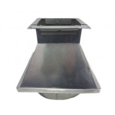 Переход 150х150/ф100 из оцинкованной стали