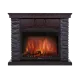 Портал Firelight Porto 25 камень черный, шпон венге