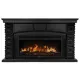 Портал Firelight Porto 42 камень черный шпон венге
