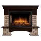 Портал Firelight Forte Wood 30 камень коричневый, шпон темный дуб