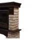 Портал Firelight Forte Wood 30 камень коричневый, шпон темный дуб