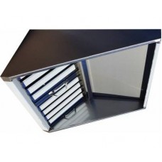 ЗВП 350x900x2000 пристенный тип 1 зонт вытяжной из нержавеющей стали 0,7 мм