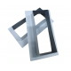 Площадка торцевая Vents 90x220 150x260 металлический белый Площадка торцевая Vents 90x220 150x260 металлический белый