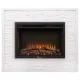 Портал Firelight Loft 30 камень белый, белая эмаль