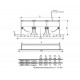 ARS3/1000 x 3 щели щелевая решетка ARS3/1000 x 3 щели щелевая решетка