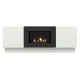 Тумба с биокамином Firelight BFP/P-1400L белая