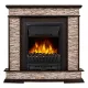 Портал Firelight Scala Classic камень сланец скалистый бурый, шпон тёмный дуб