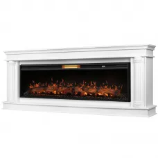 Каминокомплект: Очаг Royal Thermo Aurora RTFP/P-AR60LS, портал Olympia 60, белый