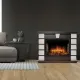 Портал Firelight Excalibur 25 камень белый, шпон венге