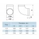 Колено круглое 90 Zernberg 323 d150 пластиковое Колено круглое 90 Zernberg 323 d150 пластиковое