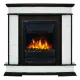 Портал Firelight Scala Classic камень сланец скалистый белый, шпон тёмный дуб