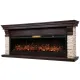 Каминокомплект: Очаг Royal Thermo Aurora RTFP/P-AR60LS, портал Michigan 60, камень мол., шп. тем.дуб