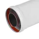 Удлинитель коаксиального дымохода раструбн. Royal Thermo 60/100, 500 мм