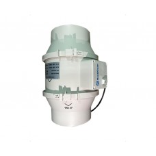 Канальный вентилятор Hon&Guan HF-150P из полипропилена со смешанным потоком с переключателем на корпусе