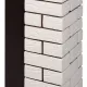 Портал Firelight Bricks Classic камень бежевый, шпон темный дуб