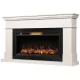 Каминокомплект: Очаг Royal Thermo Aurora RTFP/P-AR40LS, портал California 42/40/36, молочный