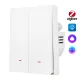 Выключатель HOMMYN настенный zigbee 2 клавиши (без нейтрали) SWZBNN02W