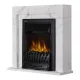 Каминокомплект:Очаг Electrolux EFP/P-1020LS, портал Simple Classic белый мрамор
