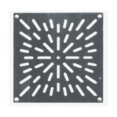 Решетка напольная 150x150 из нержавеющей стали цветок