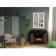 Портал Firelight Bricks Wood 25 камень темный, шпон венге