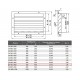 SA 700x400 Алюминиевая решетка для наружной установки