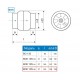 ВOК 135/120 T (Al) с ОК (+150°C) вентилятор осевой канальный с обратным клапаном ВOК 135/120 T (Al) с ОК (+150°C) вентилятор осевой канальный с обратным клапаном