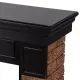 Портал Firelight Forte Wood 25 камень темный, шпон венге