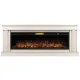 Каминокомплект: Очаг Royal Thermo Aurora RTFP/P-AR60LS, портал Olympia 60 сл. кость с зол. патиной