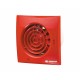 100 Квайт (Vents 100 Quiet) красный осевой накладной вентилятор с о/клапаном
