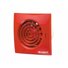 125 Квайт (Vents 125 Quiet) красный осевой накладной вентилятор с о/клапаном