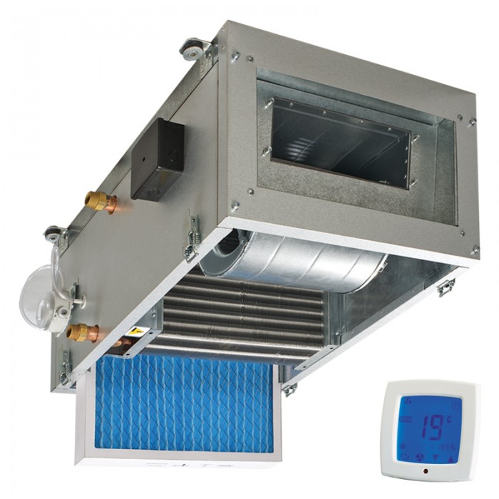 Blaubox MW1800-4 Pro приточная установка с водяным нагревателем