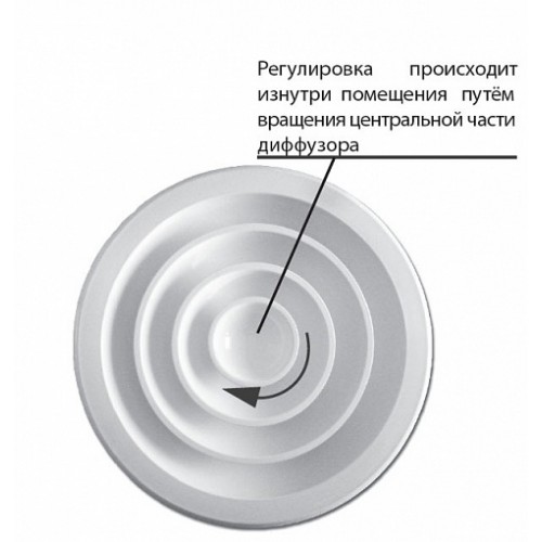 ДФА NEW 150 под клапан веерный алюминиевый диффузор