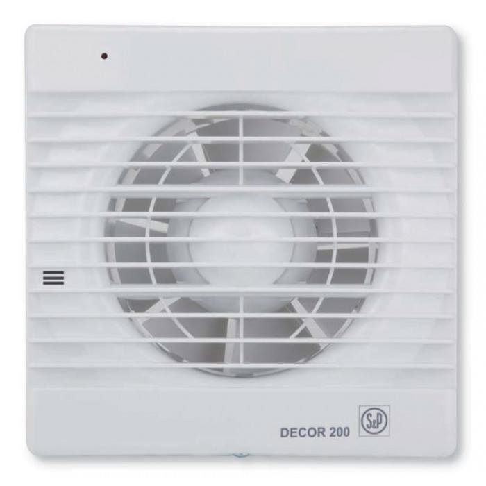 Decor 200CH вентилятор накладной с датчиком влажности